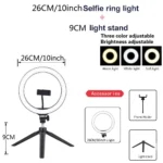 26 33CM Video Lights Dimmable Light Selfie LED Ring Light USB Ring Lighting Lamp With Tripod Stand To Make Youtube Ringlight - Image 7