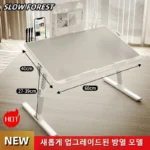 Adjustable Laptop Bed Tray Table Portable Standing Desk with Storage Drawer Foldable Lap Tablet for Sofa Comfortable Viewing