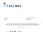 1-6PCS 220V EU Power Plug Under Cabinet Light T5 LED Tube Lamp 50cm Home Lighting Fluorescent Lamp With Push Button Switch - Image 7