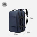 BANGE Expandable Men's Backpack Waterproof 17.3 in Laptop Backpack Man Large Capacity Hiking Travel Bag Male Backpacks for Men - Image 7