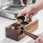 Coffee Tamper Station Stand Wooden Non-slip Espresso Holder Coffee brush Filter Storage Stand Barista Accessories - Image 2