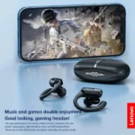 Lenovo XT80 Bluetooth 5.3 Earphones True Wireless Headphones with Mic Button Control Noise Reduction Earhooks Waterproof Headset - Image 4