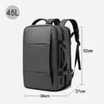 BANGE Travel Backpack Men Business Backpack School Expandable USB Bag Large Capacity 17.3 Laptop Waterproof Fashion Backpack - Image 13