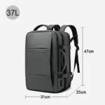 BANGE Expandable Men's Backpack Waterproof 17.3 in Laptop Backpack Man Large Capacity Hiking Travel Bag Male Backpacks for Men - Image 10