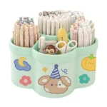 Students' Large-capacity Oblique Pen Holder Desk Stationery Storage Box School Office Desk Sundry Storage Rack Desk Storage Box - Image 7