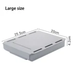 Adhesive Under Desk Drawer Organizer Hidden Table Storage Box Slide Out Tray Simple Sundries Cosmetics Stationery Organizer - Image 7