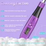 24pcs Crochet Hook Set with Counter LED Light & Stitch Ergonomic knitting needle Sewing Tools Set DIY Weaving Sweater Tool - Image 5