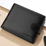 Men's Wallet Large Capacity Multi-Function Short Wallet Multi-slot Zipper Coin ID Credit Card Holder Men's Wallet - Image 7