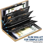 Anti-Scan RFID Blocking Card Holder - Aluminum Metal Wallet for 6 ID/Bank Cards Business Credit Card Case with Secure Protection - Image 8