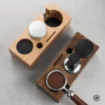 Coffee Tamper Station Stand Wooden Non-slip Espresso Holder Coffee brush Filter Storage Stand Barista Accessories - Image 4