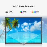 ZSUS 10.5-Inch Portable Monitor 1280P 100%sRGB 15:10 Low Blue Light For XBox PS4 / 5 Switch Cell Phone PC Loptop Extension - Image 3