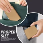 Anti-Scan RFID Blocking Card Holder - Aluminum Metal Wallet for 6 ID/Bank Cards Business Credit Card Case with Secure Protection - Image 2