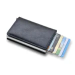 Rfid Aluminum Men Wallet Card Holders Purse Carbon Fiber Men Business Slim Thin Smart Wallet Credit Cardholder Case Note Holder - Image 18