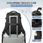 Vacuum Backpack Travel Bag for Men Large Capacity Backpack Business Laptop Backpack Women Men Expandable Backpack School Bag - Image 6
