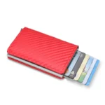 Rfid Aluminum Men Wallet Card Holders Purse Carbon Fiber Men Business Slim Thin Smart Wallet Credit Cardholder Case Note Holder - Image 8