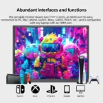 ZSUS 10.5-Inch Portable Monitor 1280P 100%sRGB 15:10 Low Blue Light For XBox PS4 / 5 Switch Cell Phone PC Loptop Extension - Image 4