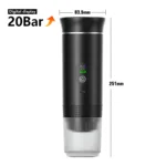Wireless Electric Portable Espresso Coffee Machine for Car & Home Camping Coffee Maker 3-in-1 Capsule Powder Travel Coffee Maker - Image 11